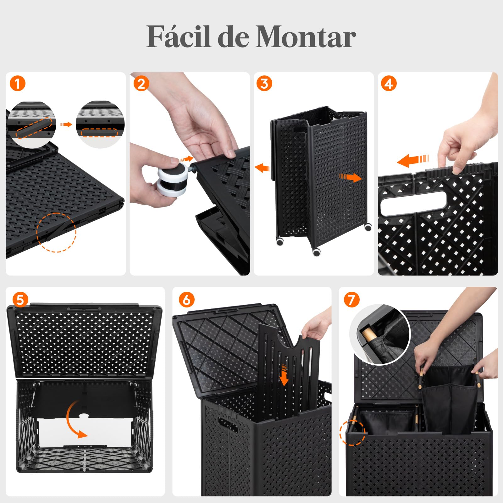 Lifewit Gran Cesto Ropa Sucia de Plástico 2 Compartimentos 110 L, Cesta Plegable con Ruedas y Bolsas Interiores Desmontables, Cubo de Ropa para Dormitorio, Baño, Lavandería, Negro