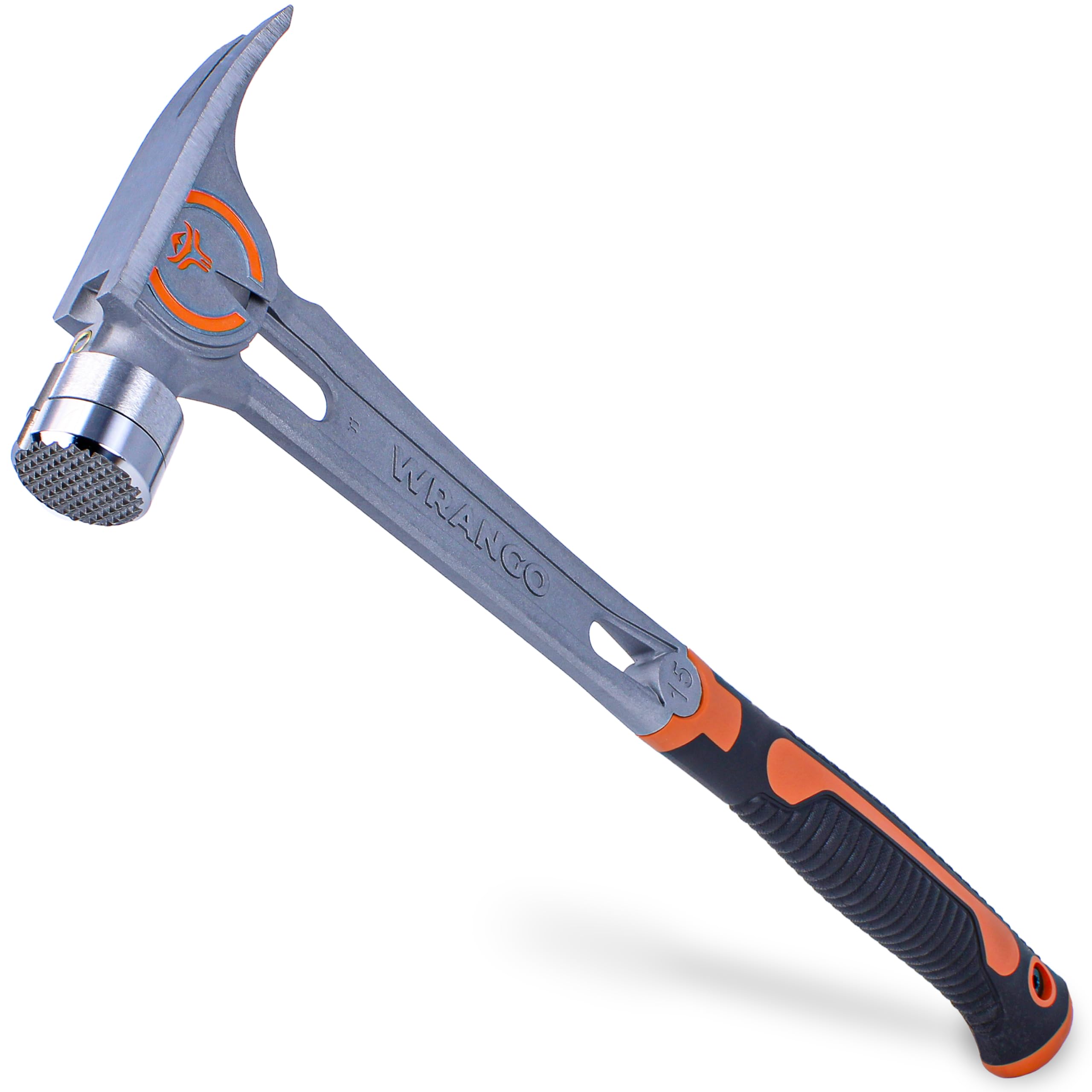 15oz Titanium Framing Hammer - 45% Lighter Than Steel - Replaceable Steel Face & Handle - 17.25" Handle for Framing & Carpentry - Smooth Face - 5% Donated To Help Farmers