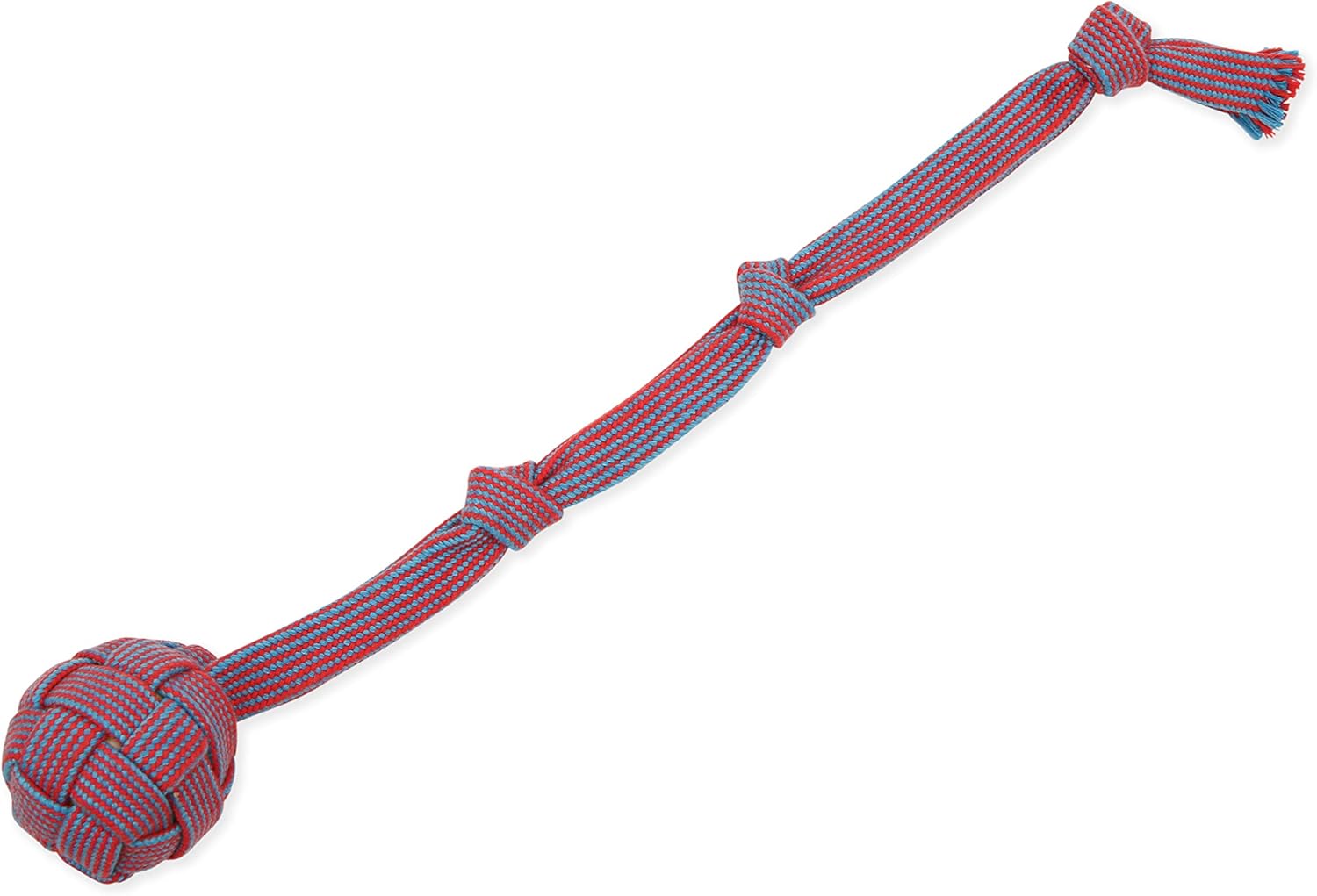 Mammoth Pet Products 43725402: Extra Flossy Webbing Ball w/Fling Handle Dog Toy, 20In Mammoth Pet Products 43725402: Extra Flossy Webbing Ball w/Fling Handle Dog Toy, 20In