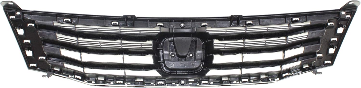 Garage-Pro Grille Set of 2 Compatible With 2008-2010 Honda Accord Paintable Plastic