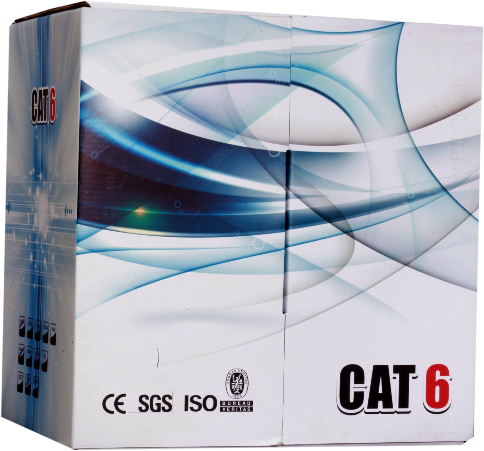 Premium Cat6 Ethernet Network LAN Cable 500ft UTP Bulk Pull Box ( WHITE ) - WireShopper