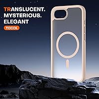 Vista 194 de TOCOL Funda magnética para iPhone 15 Pro Max, protección completa mejorada de la cámara, compatible con Magsafe, protección contra caídas, funda