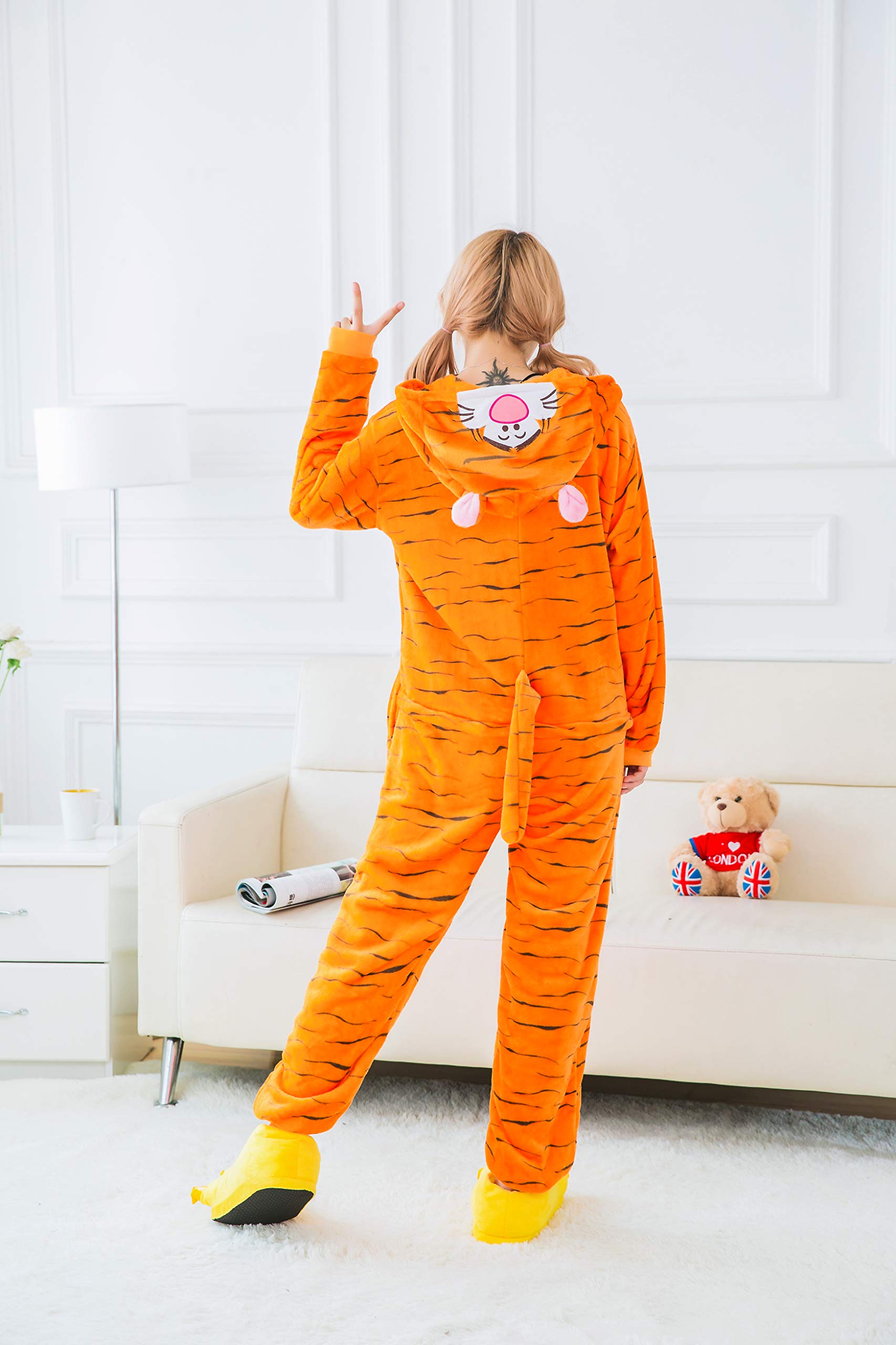 FunnyCos Adult Onesie Animal Pajamas Unisex Halloween Cosplay Costume Loungewear