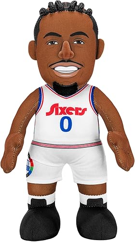 Miniatura 33 de Bleacher Creatures Philadelphia 76ers Tyrese Maxey - Figura de peluche de la NBA de 10 pulgadas, una superestrella para jugar o exhibir Atlanta