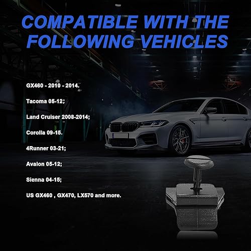 Miniatura 6 de Dickno Juego de 10 clips para cubierta de parachoques delantero de automóvil, OEM 53879-58010 47749-58010, repuesto de cierre automático compatible