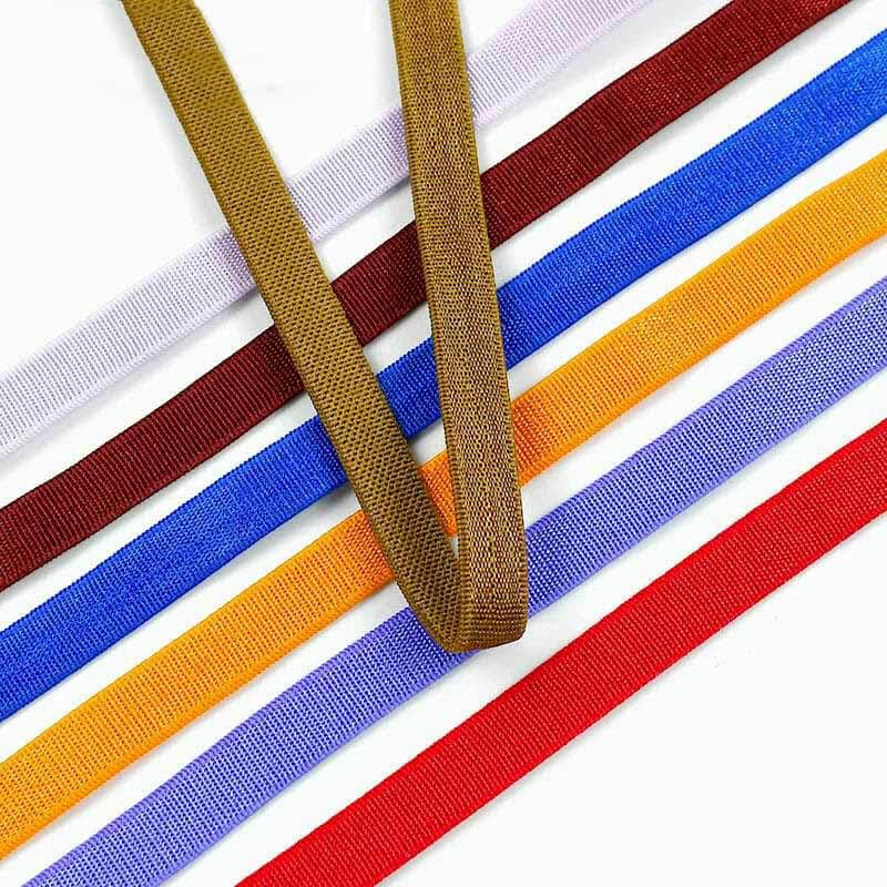 Elastyczna taśma nylonowa, Polyester Sewing Elastic Band Bra Straps Shoes Underwear DIY Multicolor 6-15mm 5-20M(EB217-White 15mm,20Meters)