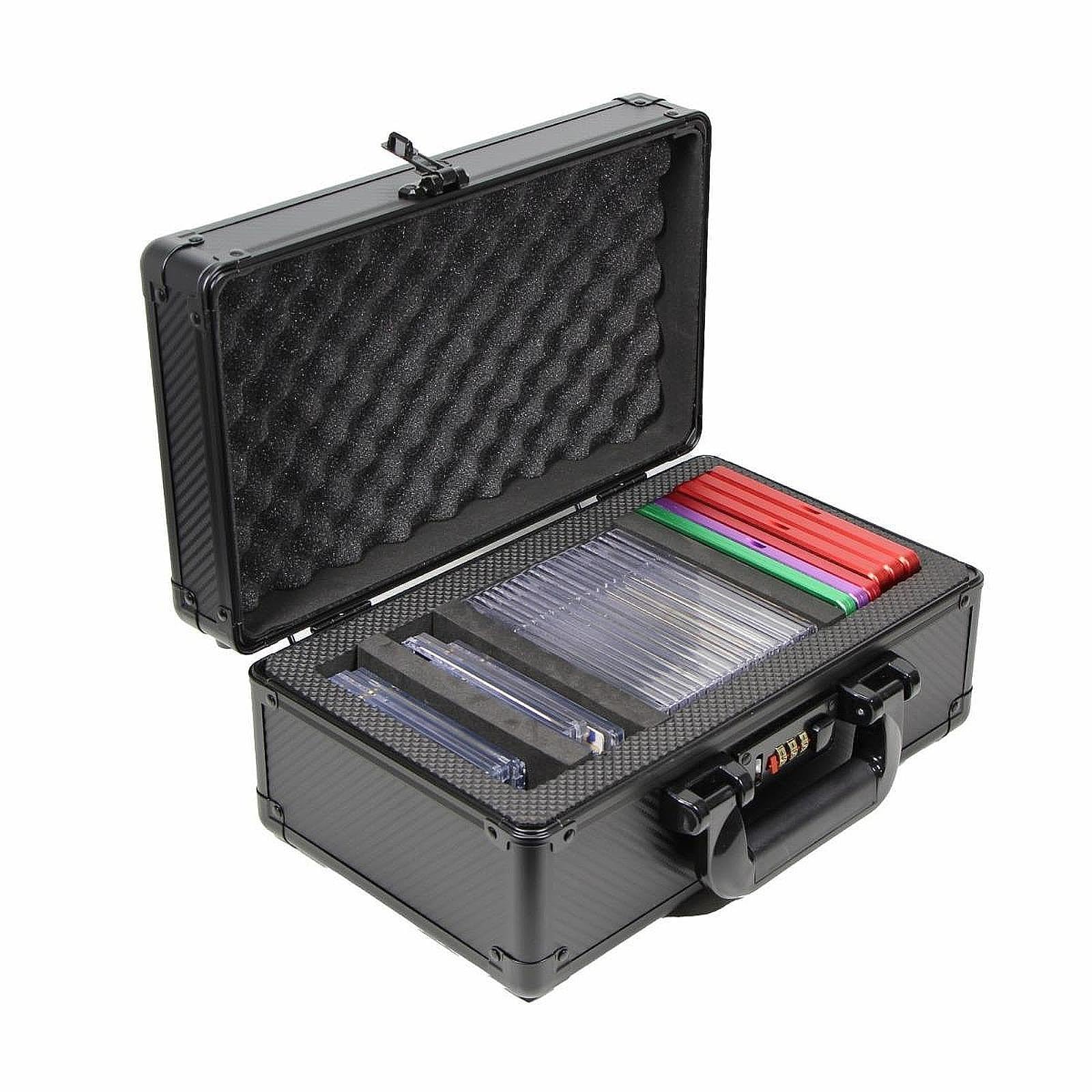 Scatola per Carte Collezionabili, Custodia in Alluminio, Portatile, Multiuso, Impermeabile, Organizer per Carte da Gioco Singolo.