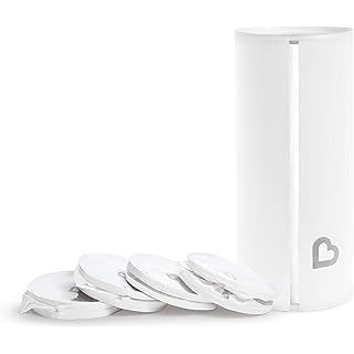 Munchkin® Toss™ Portable Disposable Diaper Pail, Holds up to 150 Newborn Diapers, 5 Pack, White