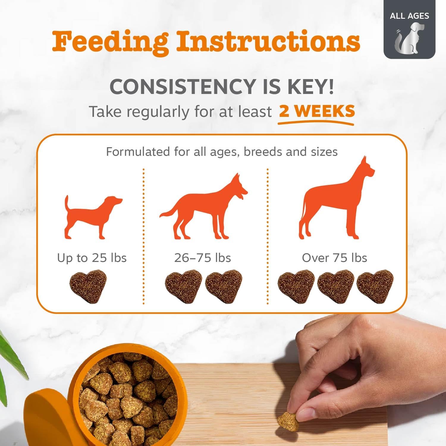 Zesty Paws Vet Strength Dog Allergy Relief Chews, Dog Probiotics for Itchy Skin and Ears, Smoked Cheese, 90ct - Image 4