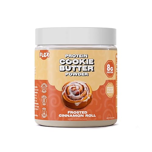 Flexible Dieting Lifestyle Mantequilla de galleta en polvo de proteína de suero Rollo de canela esmerilado Apto para dieta cetogénica, baja en