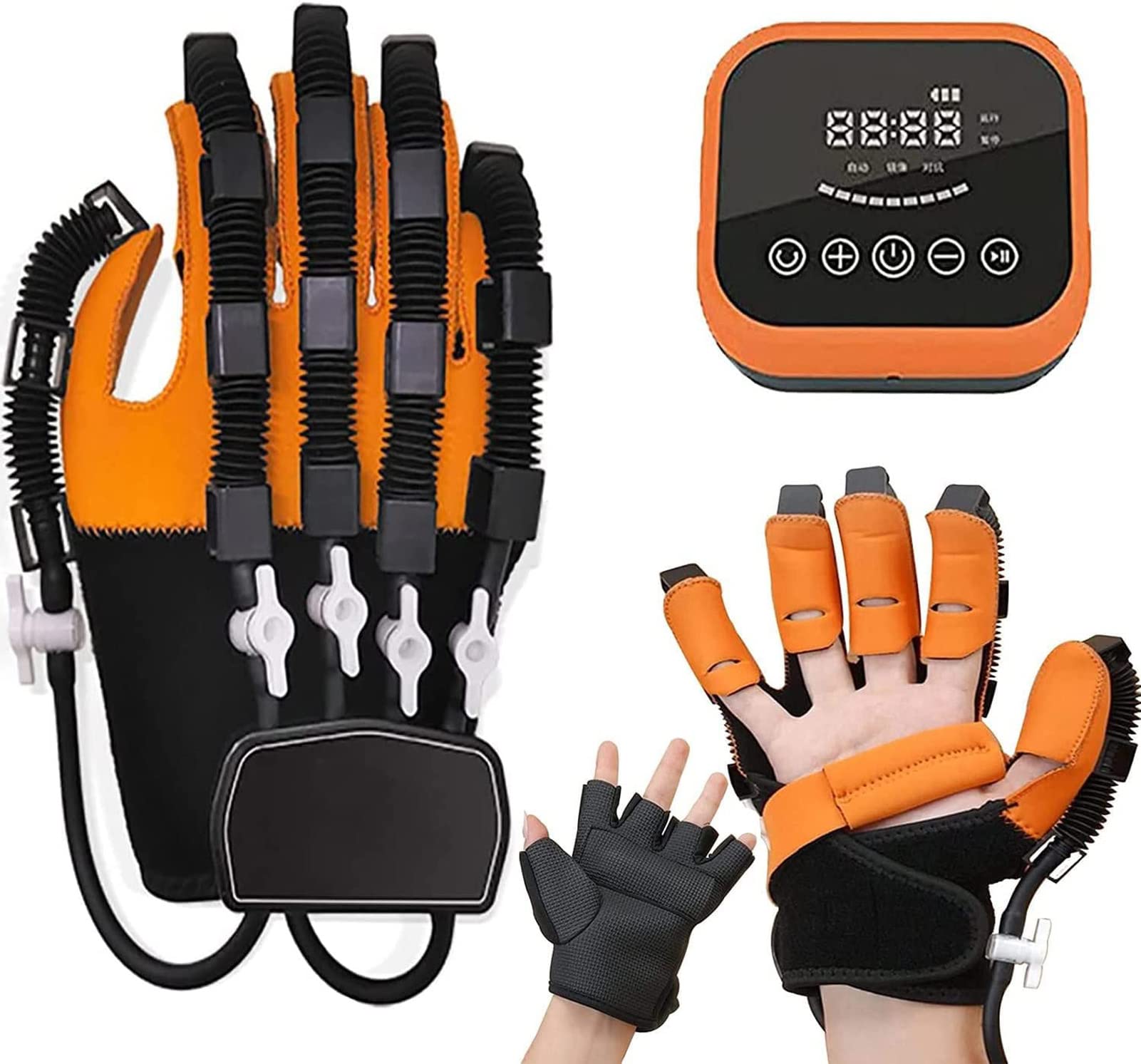 Guanti Robot Di Riabilitazione, Ortesi Delle Dita, Emiplegia Dell'ictus Dispositivo Di Allenamento Delle Dita Ortosi Delle Dita Per Sollievo A Lungo Termine Della Disfunzione De(Size:M,Color:sinistra)