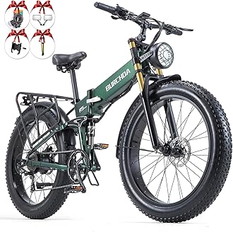 Electric Bike for Adult 1000W 48V 40AH/20Ah Removable Battery Ebike up to150 Miles Long Range 26"Fat Tire All Terrain Off Road Mountain Full Suspension Electric Bicycle,Adjustable Stem,UL Certified