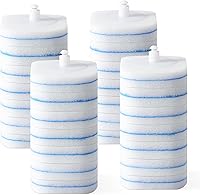 Vista 9 de oshang Escobilla de inodoro desechable, limpiador de inodoro, suministros de limpieza de inodoro, escobilla de inodoro con soporte, 14 recambios