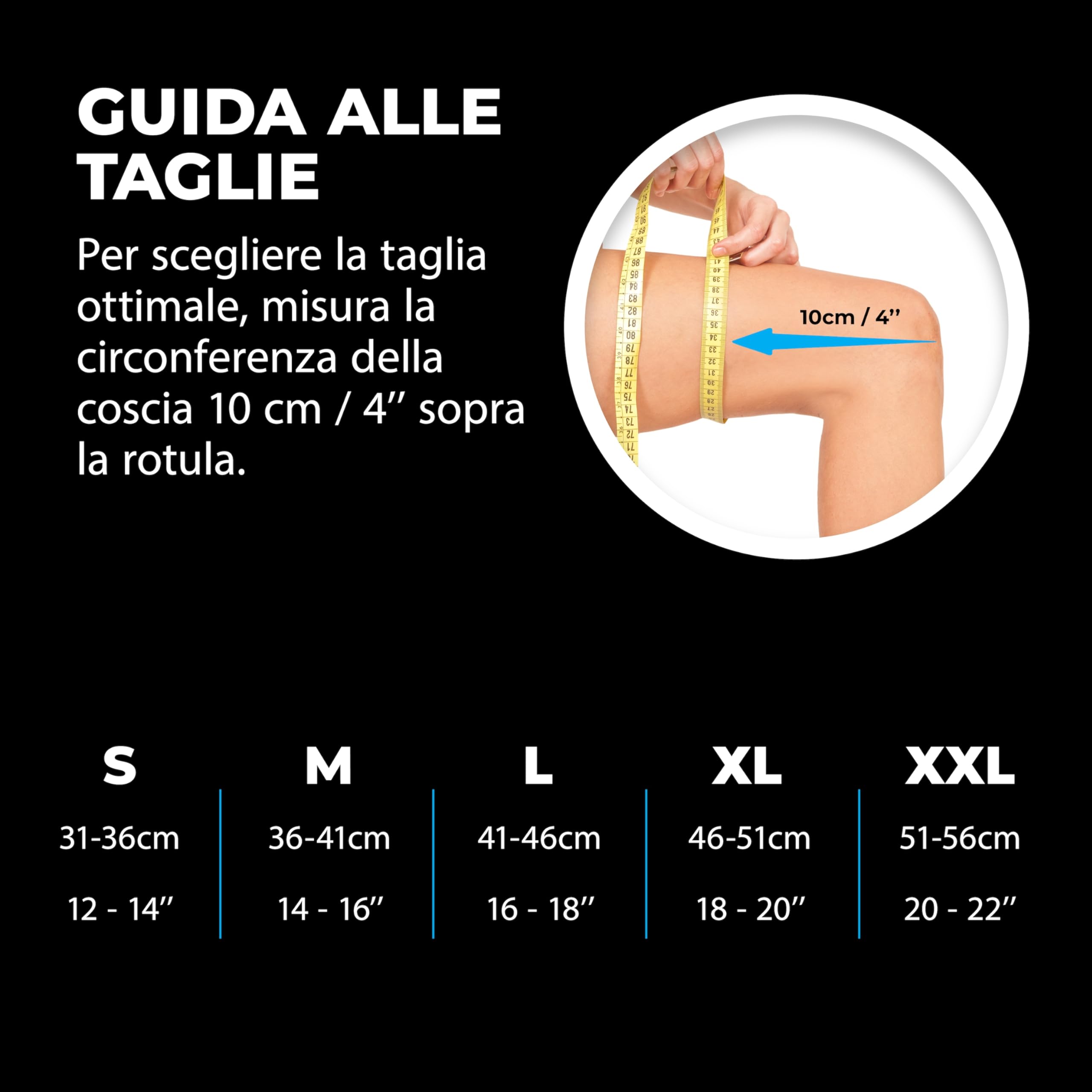 VITTO Ginocchiera Ortopedica - Tutore Ginocchio Legamenti Menisco - Ginocchiere Sportiva per Sollevamento Pesi e Corsa per Uomo e Donne (XL - Nero Singolo), lussazione