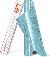 Vista 66 de HTVRONT Rollos de Vinilo HTV de Transferencia de Calor - 12" x 8ft Vinilo HTV para Camisas, Vinilo para Planchar para Todas las Máquinas de Corte