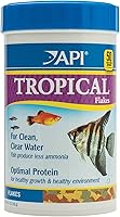 API Tropical Flakes Fish Food 5.7 oz - Protein-Rich Optimal Nutrition for Healthy Tropical Fish & Cleaner Water