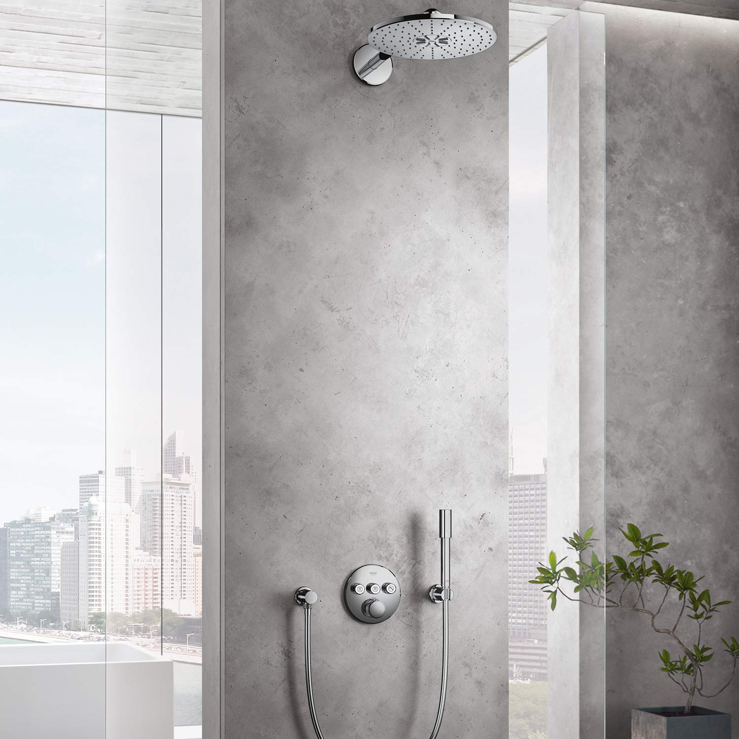 Amazon.co.jp: GROHE 26465000 Sena Stick ハンドシャワー 1.75 GPM