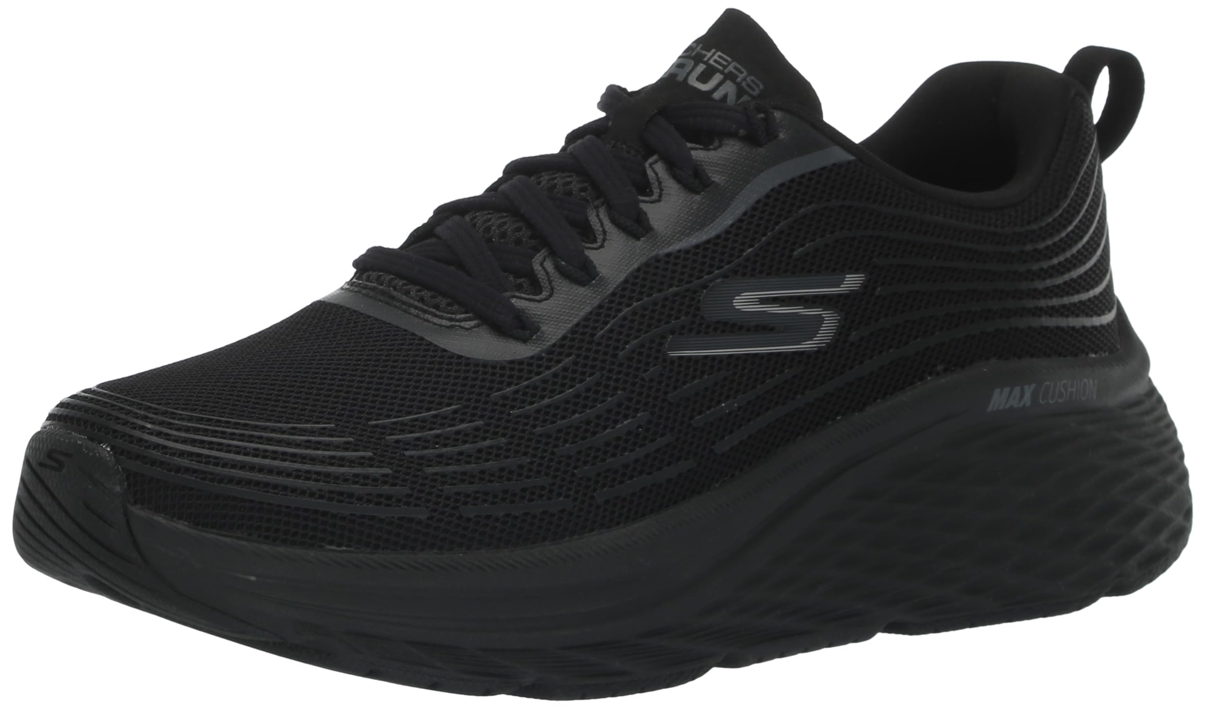 Skechers Mens Max Cushioning Elite 2.0 Trainers, Black, 3 UK