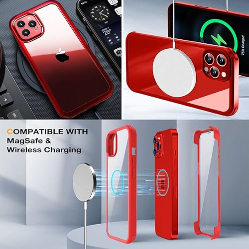 Miniatura 5 de UBUNU Funda para iPhone 14 Pro Max con protector de pantalla de vidrio templado integrado 2024 mejorada de doble capa protectora de cuerpo completo