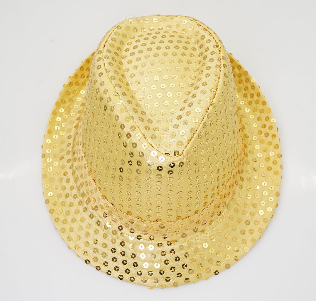 Chapeau Fedora à paillettes pour enfants, casquette de jazz à paillettes pour garçons et filles, chapeau disco brillant