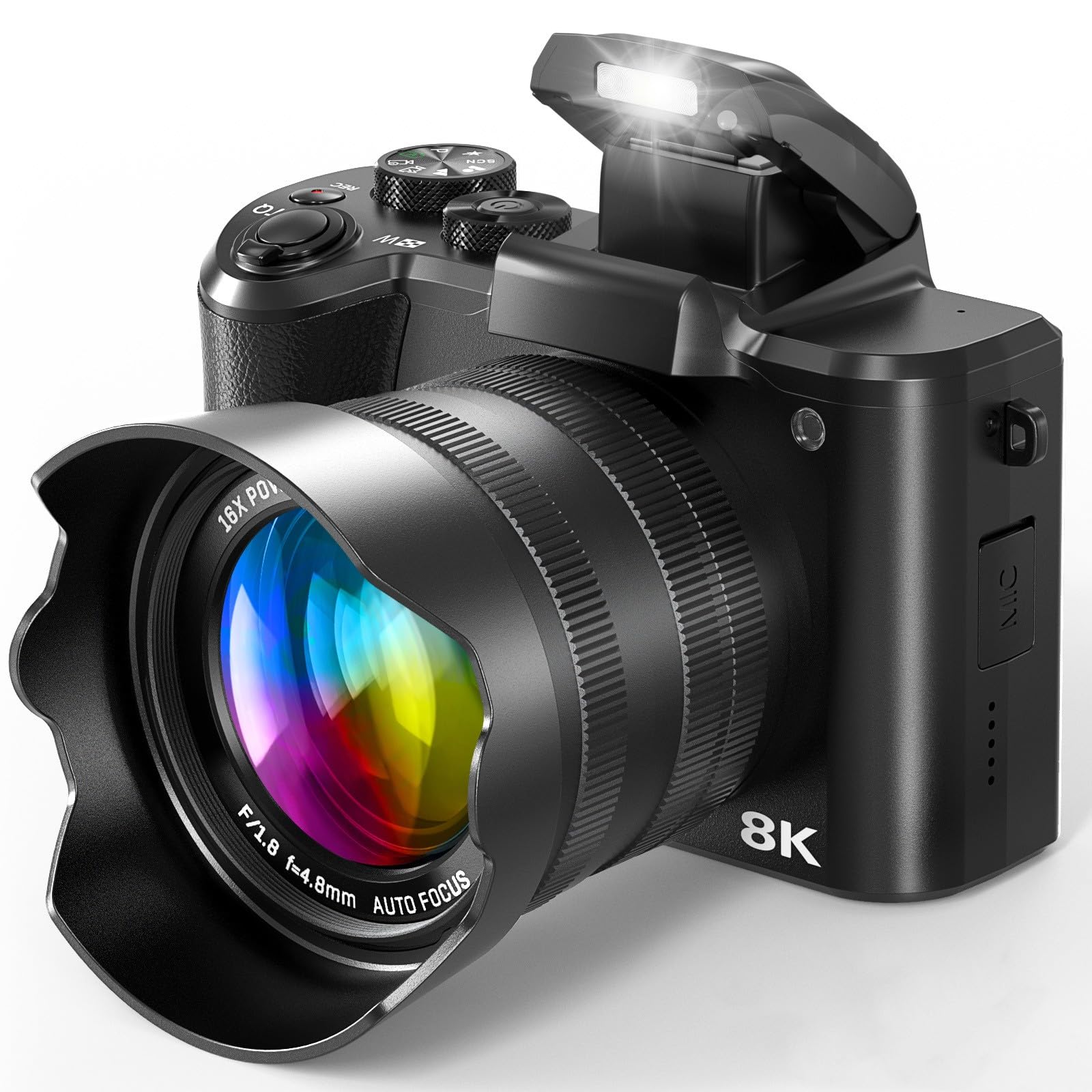 Amazon | 8Kデジタルカメラ 写真撮影用 88MP WiFi Vlogカメラ YouTube
