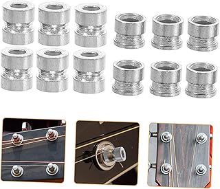 Parliky 20 Peças Contas De Cordas Acessórios Para Ukulele Acessórios De Guitarra Folk Pino De Cordas De Guitarra Folk Cordas De Ukulele Ferramenta De Cordas De Guitarra Pinos De Ponte De