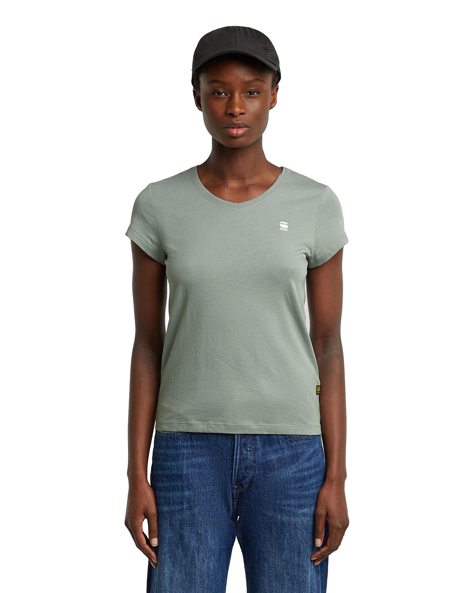 G-Star Women's Moto Slim U-Neck Top