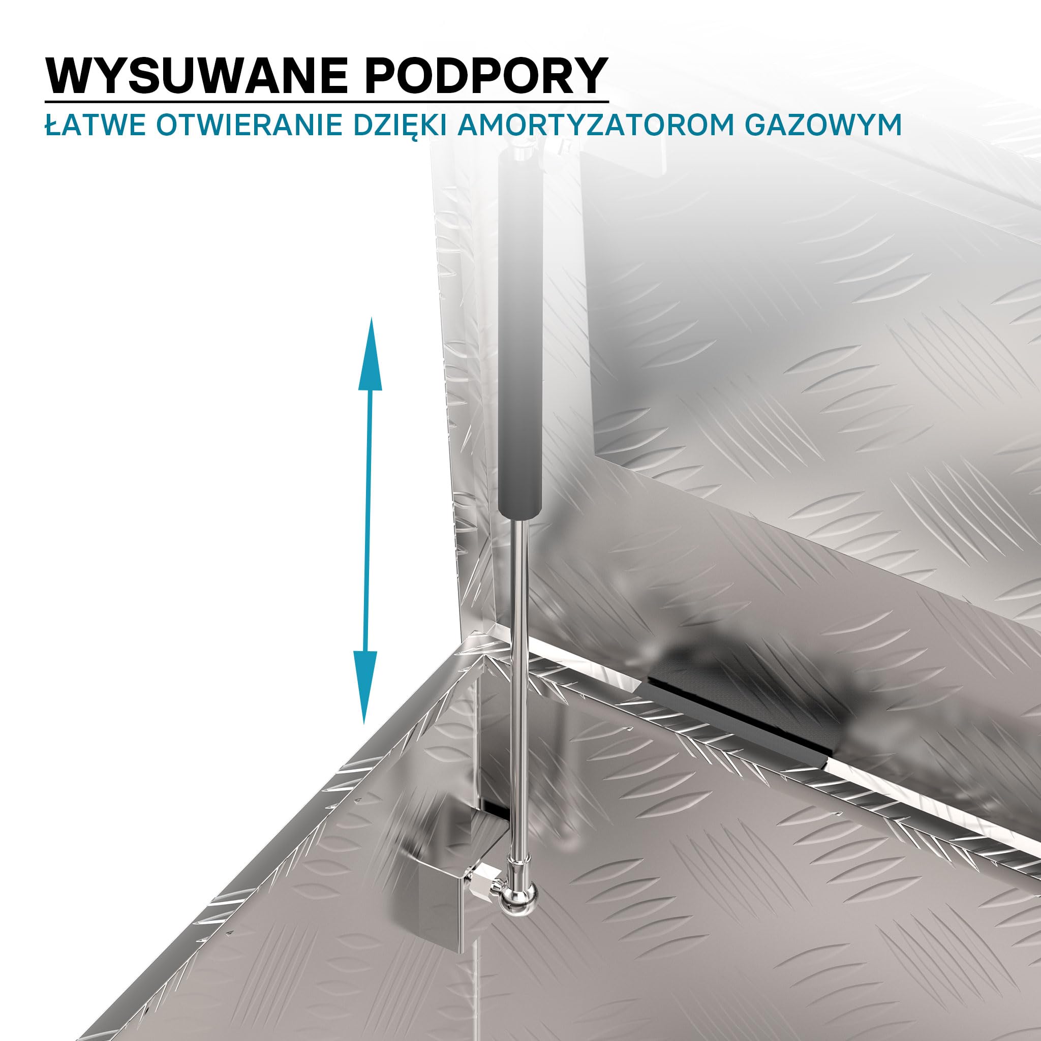 Skrzynka narzędziowa aluminiowa Alu-Box skrzynia transportowa schowek na narzędzia 170 L