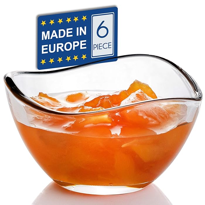 Buy CRYSTALIA Mini Glass Bowls Set of 6 Glass Dip Bowls 66cc Lead Free