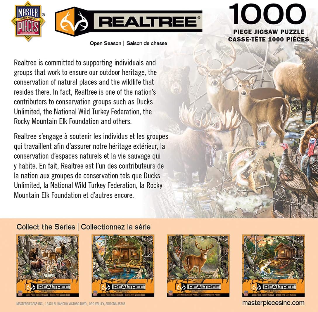 MasterPieces Realtree 1000 Puzzles Collection - Open Season 1000 Piece Jigsaw Puzzle