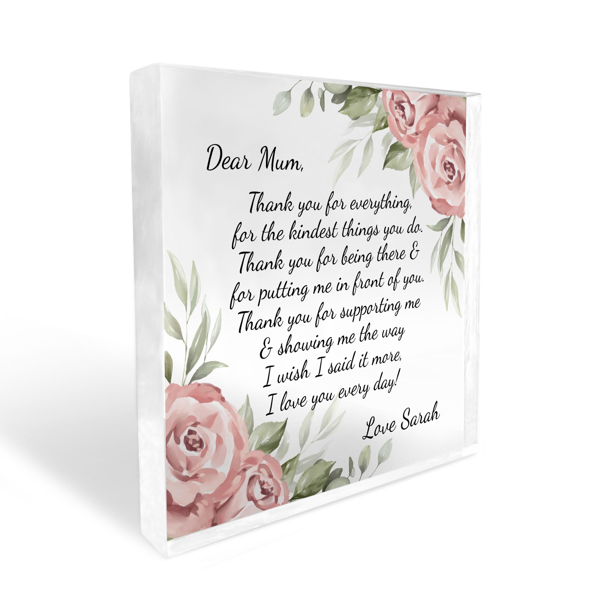 Red Ocean Personalised Mum Gifts Mum Birthday Gifts For Her Thank You Gifts For Mum From Daughter Son Gift For Her Gift For Mum Keepsake