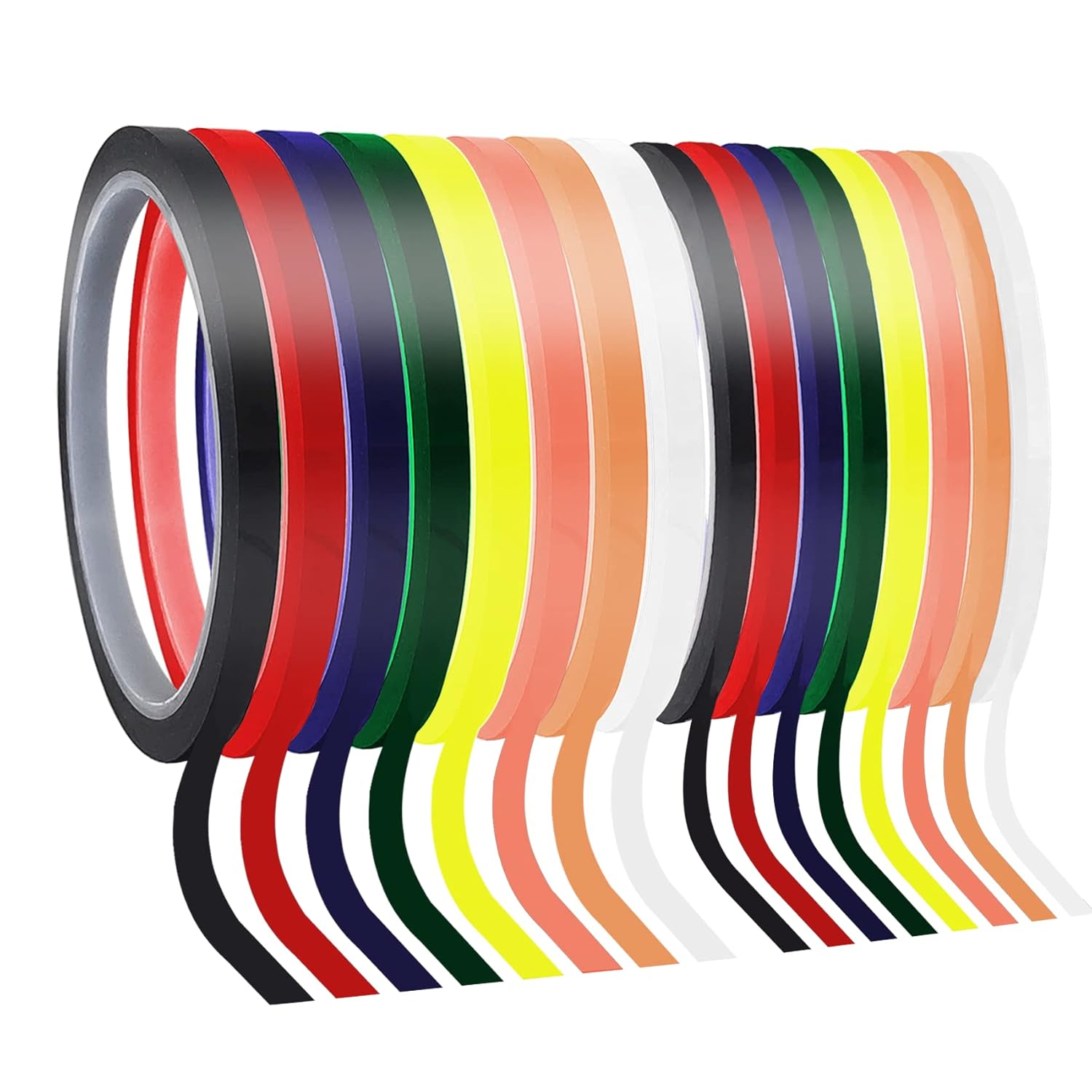 EDSRDRUS Whiteboard Tape, 16 Rolls 1/4, 1/8 Inch Width Easily Sticky