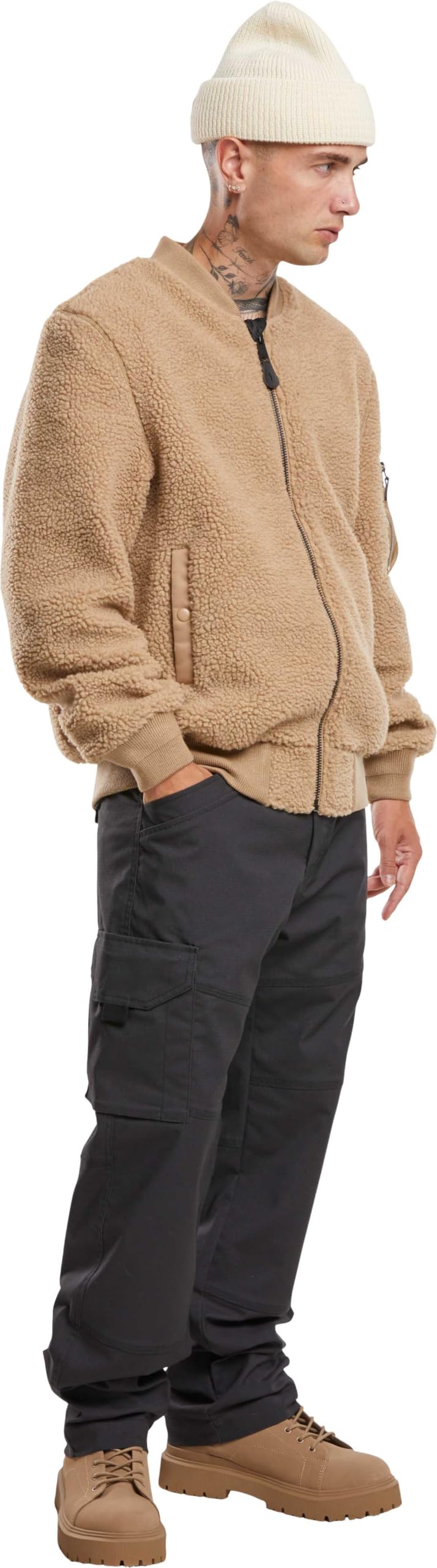 Brandit MA1 Sherpa męska kurtka polarowa oliwkowa Basics