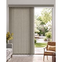 LazBlinds Cordless Vertical Window Shades, Light Filtering-Sandy Taupe