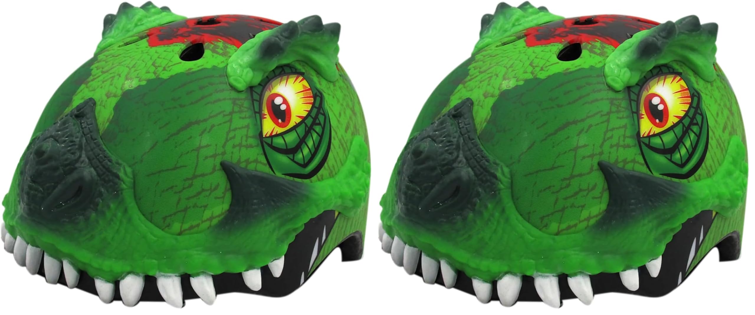 Raskullz 2015 Boy's T-Rex Awesome 5+ Kids/Youth Bicycle Helmet (Green
