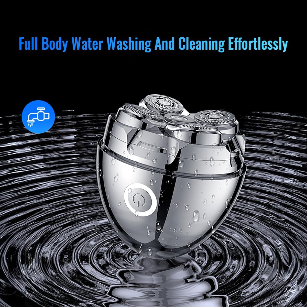 Head Shavers for Bald Men:Baldy pro/Wet/Dry Bald Head Shaver for Men,Palm/Portable Electric Razor,Precision Magnetic Automatic Adjustment Blades,Easy Clean Blade.Hard Shell Travel Carrying