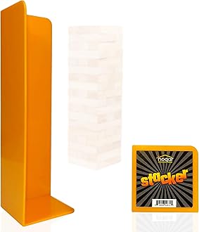 Hogar Wood Block Tower Stacking Tray Game Accessory Ages 6 to Adult - Compatible with Tipsy Tower, Lewo, WE Games and More