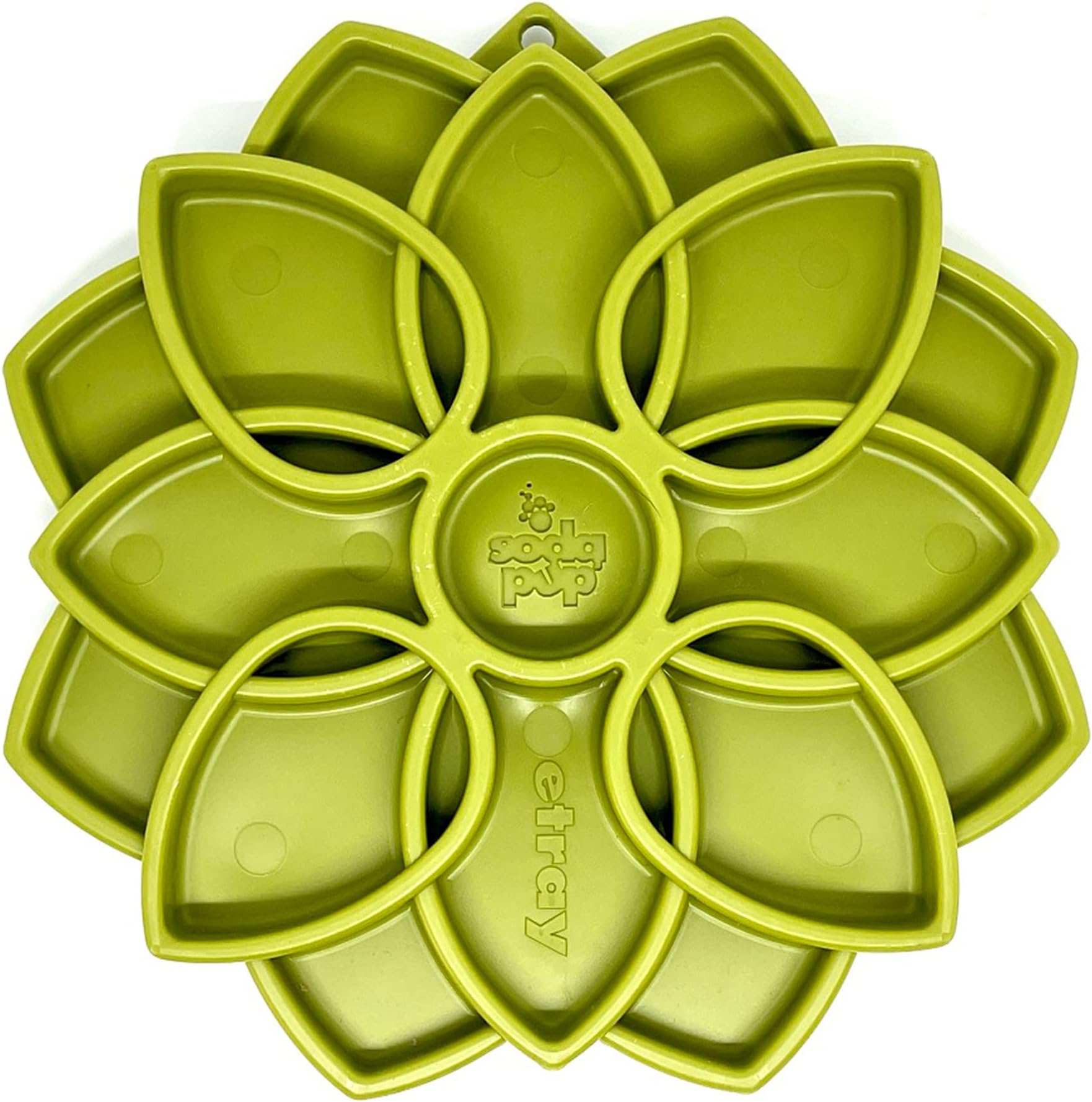 SodaPupMandala eTray – Durable Slow Feeder Tray Made in USA from Non-Toxic, Pet-Safe, Food Safe Material for Mental Stimulation, Calming, Avoiding Overfeeding, Slow Eating, Healthy Digestion & Mor