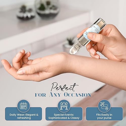 Miniatura 6 de Hues Of Blue Light - Perfume corporal para mujer, fragancia floral afrutada para mujer, de larga duración, tamaño de viaje, inspirado en azul claro