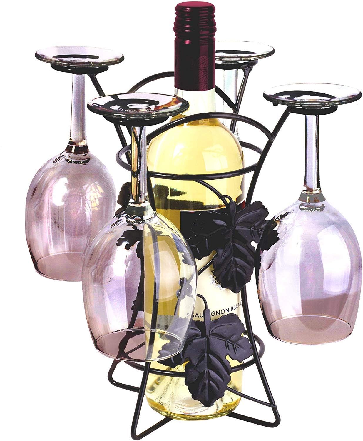 Wine Bottle Holder Table Top - Wine Holders Stands Saving Space and Adding Elegance to your Countertop - Wine Bottle Holders Perfect Gift Idea for any Wine Enthusiast
