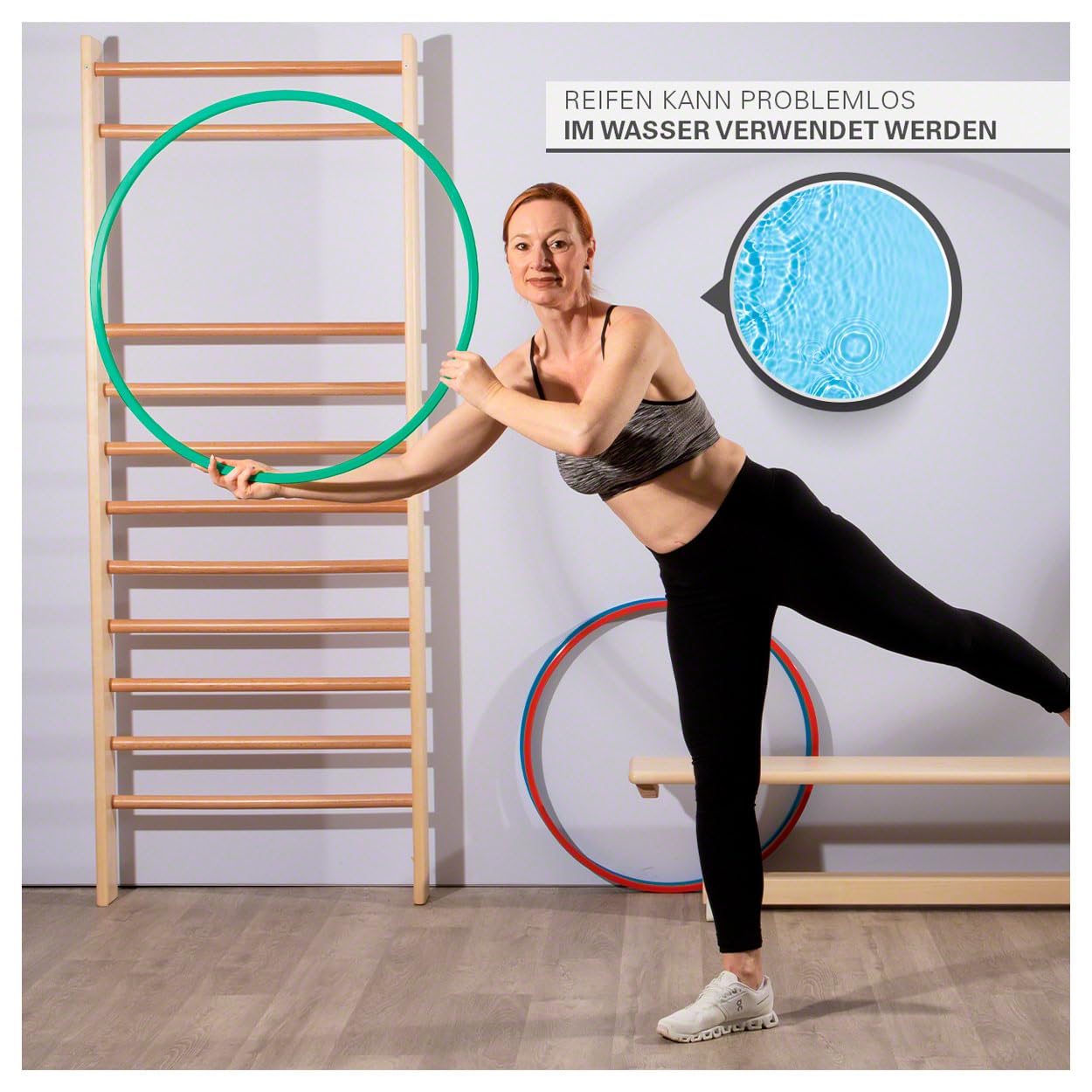 Sport-Tec Cerceau De Gymnastique 80 Cm – PVC Dur 400g, Résistant à L’eau, 4 Couleurs Dispo