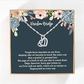 Pet Remembrance Necklace, Rainbow Bridge Necklace, Paw Memorial Necklace, Dog Pet Loss, Pet Sympathy, Dog Remembrance Necklace
