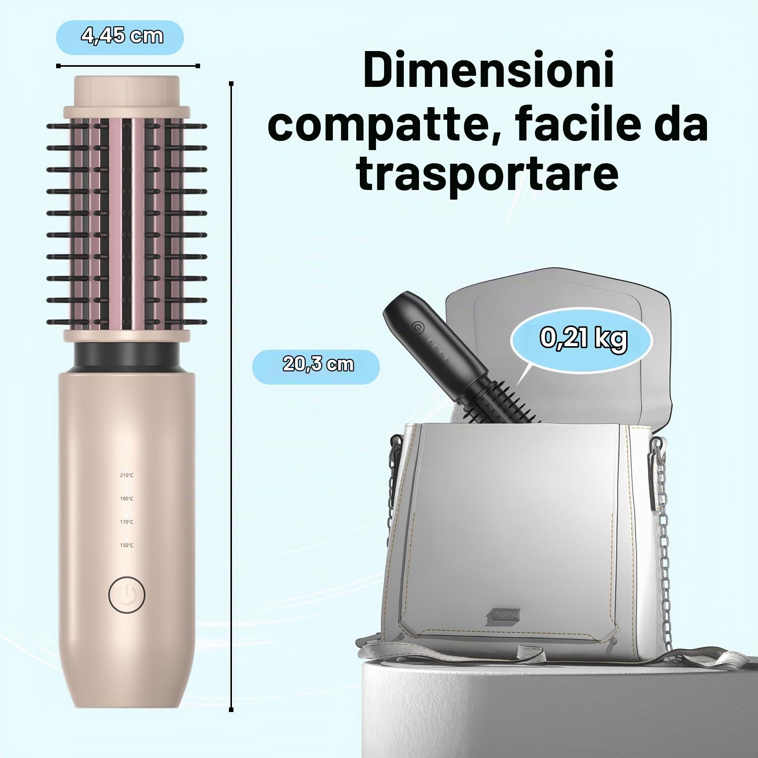 Spazzola Riscaldante Senza Fili, 40mm Thermal Brush