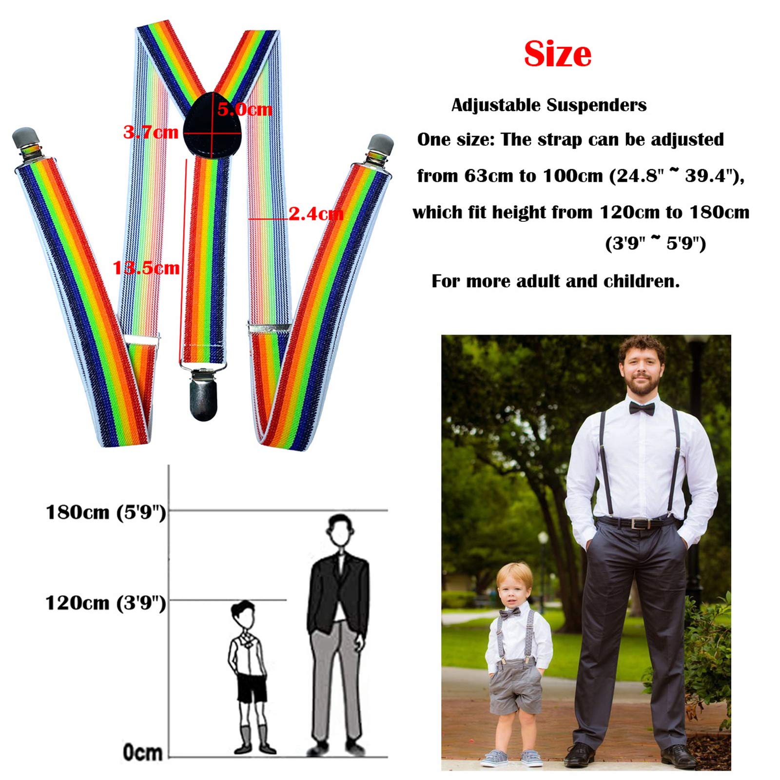 Juego de pajarita y tirantes elásticos ajustables en forma de Y preatados, accesorios para fiestas