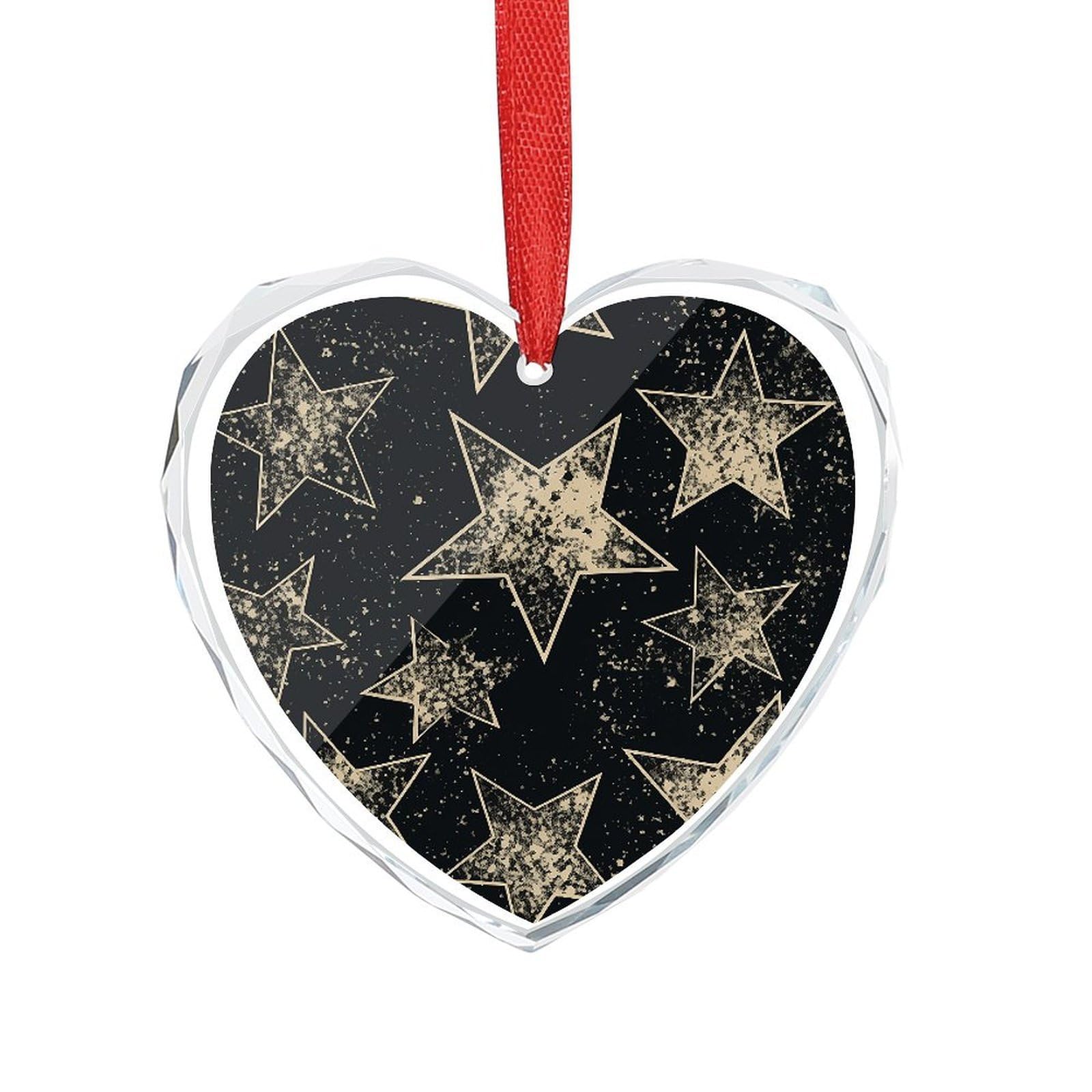 Wsoihfec Style Star Engagement Gifts For Couples, Glass Ornaments Just Married Bridal Shower Decor, Heart Keepsake Decor For Bride & Groom