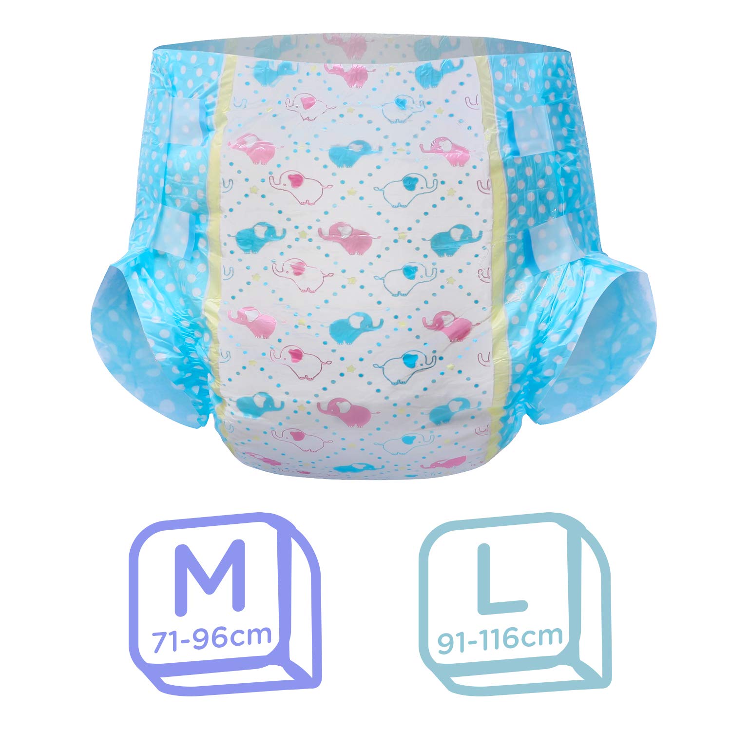 Amazon | LittleForBig大人用オムツパンツ 可愛い絵柄【象ちゃん