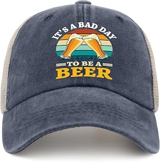 It's a Bad Day to Be a Beer hat for Womens Vintage Ball caps for Men Trucker hat Ball caps Plain for