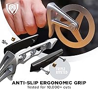 Vista 4 de Dalstrong Rueda cortadora de pizza – Acero inoxidable resistente de alto carbono – Mango G10 – Fácil limpieza – Mejor rebanada de cuchillo de pizza