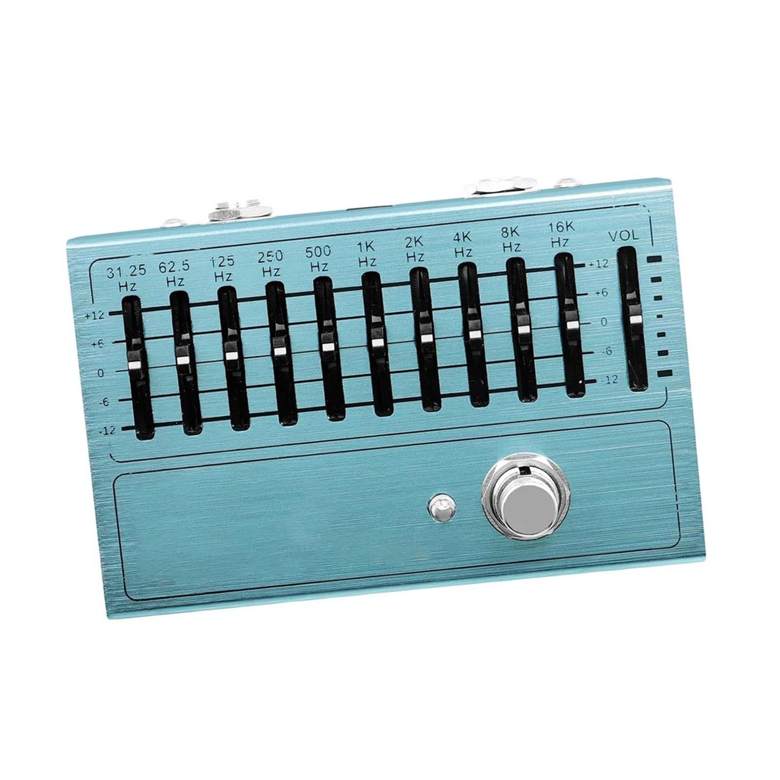 Efekty Do Gitary Elektrycznej Kontroler Efektów Do Gitary Elektrycznej 10 Pasmowy Pedał Korektora Akcesorium 31.25 Hz Do 16 KHz
