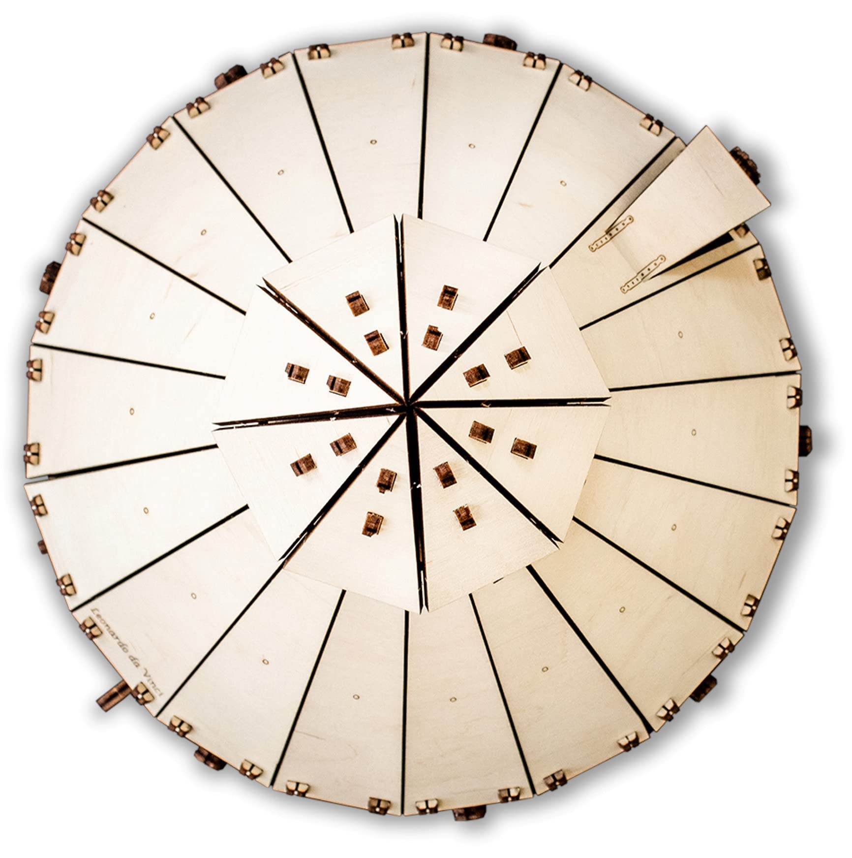 EWA Eco-Wood-Art - Tank de Leonardo Da Vinci - Puzzle 3D mécanique en Bois - Puzzle pour Adultes et Adolescents - Assemblage sans Colle - 278 pièces